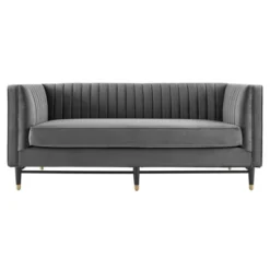 Devote Channel Tufted Performance Velvet Loveseat - Modway -Lush Living Store GUEST 431e9905 9d75 4072 8373 7d0ceca210d3