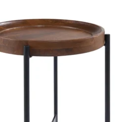 20" Brookline Round End Table Medium Chestnut - Alaterre Furniture -Lush Living Store GUEST 438e5e11 930d 47d2 9c72 205da6ba8c34