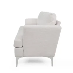 Dallin Contemporary Fabric 3 Seater Sofa Beige/Silver - Christopher Knight Home -Lush Living Store GUEST 43b8efbf 1545 459a 8a75 befd1e0b2433