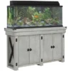 Wildwood 55 Gallon Aquarium Or Terrarium Tank Stand, Rustic White - Ollie & Hutch