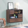 Costway Sideboard Storage Cabinet Multipurpose Display Unit W/Metal Leg & Drawers Walnut 1 Costway Sideboard Storage Cabinet Multipurpose Display Unit W/Metal Leg & Drawers Walnut -Lush Living Store GUEST 43c9c0b2 3c4b 4542 9066 185447502a37