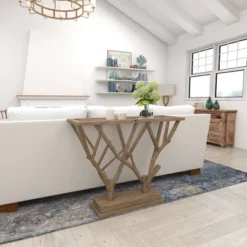 Contemporary Wood Console Table Brown - Olivia & May -Lush Living Store GUEST 43d9f9ff e150 442c ab1d 0feb75d93981