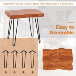 Costway Rectangular End Table Accent Side Reclaimed Teak Wood Plant Stand Patio Rustic -Lush Living Store GUEST 4412967d 9f04 4532 a8f2 832ca50eb5ea