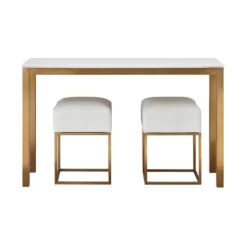 Gloria Marble Top Console Table Avalon Gold - Treasure Trove Accents -Lush Living Store GUEST 445eb2c4 f16b 4feb b1de d542ddb234b1