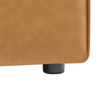 Mingle Vegan Leather Armless Chair - Modway 6 Mingle Vegan Leather Armless Chair - Modway - Image 4