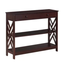 Titan 1 Drawer Console Table With Shelves - Breighton Home -Lush Living Store GUEST 44cadf5b 1e1b 459e 9e39 52b450c1bdc2