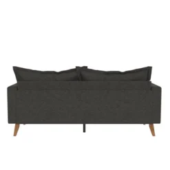 Maryan Pillowback Wood Stretcher Sofa Gray Linen - Room & Joy -Lush Living Store GUEST 4538ad06 746c 4572 997f 4006936256c1