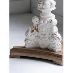 Round Side Table Antique White/Natural - A&B Home -Lush Living Store GUEST 45a1591b 3098 48f9 97d7 d10b0a0b48b8