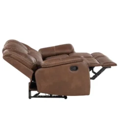 Katrine Manual Reclining Loveseat Brown - Steve Silver Co. -Lush Living Store GUEST 461ef20f 62c4 4316 b3b8 1e63a315925f