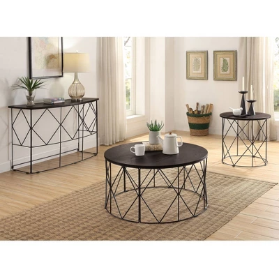 Drixol Rectangle Sofa Table Walnut - MiBasics 4 Drixol Rectangle Sofa Table Walnut - MiBasics - Image 2