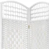 5 1/2 Ft. Tall Fiber Weave Room Divider - White (3 Panels) -Lush Living Store GUEST 4697a19e 4320 42af 8da4 90a62e3082c2