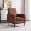 Mervynn Mid-Century Modern Button Tufted Recliner Cognac Brown/Dark Espresso - Christopher Knight Home -Lush Living Store GUEST 473a66e8 1a47 410c b53f 41865ad6d282
