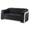 71" Pyroden Loveseat Black Velvet/Chrome Finish - Acme Furniture 1 71" Pyroden Loveseat Black Velvet/Chrome Finish - Acme Furniture -Lush Living Store GUEST 476e78fe e95c 46df aa10 50e0869b5b7e