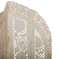 Eclectic Wood Room Divider Screen White - Olivia & May -Lush Living Store GUEST 47b5ef59 504a 48c1 8532 00fca2b3a778