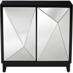 Studio 55D Bradley 36" 2-Door Mirrored Accent Cabinet -Lush Living Store GUEST 47ba4b31 dfb9 4e4c b23d dd26b92b3e2b
