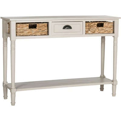 Christa Console Table With Storage - Vintage Grey - Safavieh 4 Christa Console Table With Storage - Vintage Grey - Safavieh - Image 2