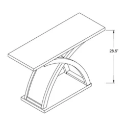 Henry X Cross Base Sofa Table Espresso - MiBasics -Lush Living Store GUEST 48172210 86c0 4c8d aa63 e1756dadf9c9