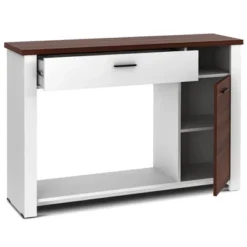 Costway 48'' Console Sofa Table With Drawer Height Adjust Cabinet Entryway Furniture -Lush Living Store GUEST 48208aea 9e2a 469e a617 ead5802611c1