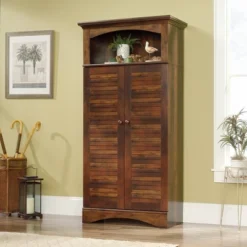 71" Harbor View Storage Cabinet Curado Cherry - Sauder