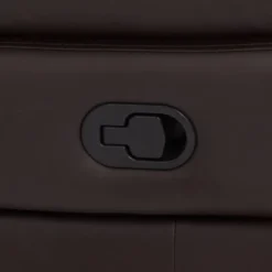 Elm Lane Newport Dark Brown Faux Leather Recliner Chair Modern Armchair Comfortable Push Manual Reclining Footrest For Bedroom Living Room Reading -Lush Living Store GUEST 487e4df4 fbce 426c 81aa e04e7d7fa651