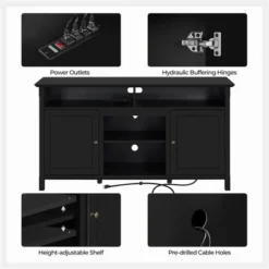 Yaheetech 24.6in Height Mid-century TV Stand TV Console Table Black 12 Yaheetech 24.6in Height Mid-century TV Stand TV Console Table Black -Lush Living Store GUEST 487feb57 1b60 444b bc9d 7d04cf8eabe1