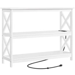 Yaheetech 3-Tier Wooden Console Table With Power Outlet Entryway Table 20 Yaheetech 3-Tier Wooden Console Table With Power Outlet Entryway Table -Lush Living Store GUEST 48b0c4a9 3ae6 4a4a 9443 5c842a81e19f