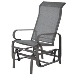 Outsunny Gliding Lounger Chair, Outdoor Swinging Chair With Smooth Rocking Arms And Lightweight Construction For Patio Backyard -Lush Living Store GUEST 48baf4fe 624e 450b ab79 47417ab6dc23