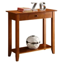 American Heritage Hall Table With Drawer Shelf - Breighton Home -Lush Living Store GUEST 490b54ab 8113 45c6 ad29 4468b21eb5d8
