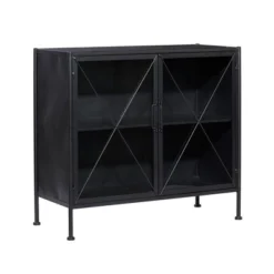 Industrial Metal Cabinet Black - Olivia & May -Lush Living Store GUEST 491cd36b e3ac 4cb0 8a95 69730d4f7d29