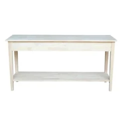 Spencer Console Server Table Unfinished Light Brown - International Concepts -Lush Living Store GUEST 49391211 da67 49f4 b612 55c1f63afb39