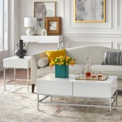 Lewis Modern Sofa Table White - Buylateral -Lush Living Store GUEST 498be4d2 5f78 483e 99dd 99a647647d90
