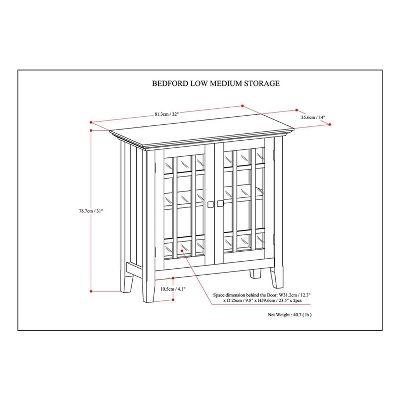 32" Freemont Low Storage Media Cabinet - WyndenHall 8 32" Freemont Low Storage Media Cabinet - WyndenHall - Image 6