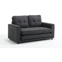 Convertible Folding Futon Sofa Bed, Dark Gray - ModernLuxe -Lush Living Store GUEST 4a8708bb 33e1 4d8d a533 a86dfb836de8