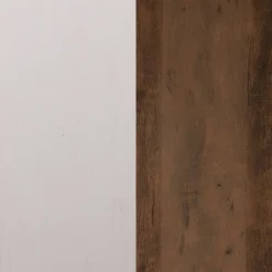 60" Brayden Modern Farmhouse TV Stand For TVs Up To 64" With Storage Cabinets White/Rustic Oak - Taylor & Logan -Lush Living Store GUEST 4a92d119 5ac0 4f50 93b7 3354ca641f2a