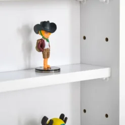 HOMCOM 5-storey Wall Shelf Display Cabinet, Shotglass Display Case W/2 Glass Doors And 4 Adjustable Shelves -Lush Living Store GUEST 4a97ebc6 3e27 4eb7 b568 be43d56ea8fb