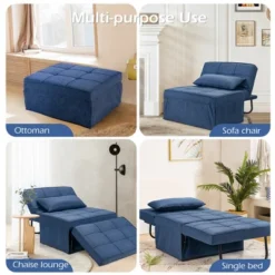 Costway 4 In 1 Multi-Function Sofa Bed Convertible Sleeper Folding Ottoman -Lush Living Store GUEST 4afceeb5 17f7 461f aac5 9d8d33ec245b