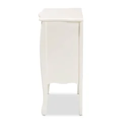 Eliya Wood 3 Drawer Storage Cabinet White - Baxton Studio -Lush Living Store GUEST 4b44f3c4 5807 4201 adcc 90091b1753e1