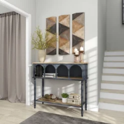 Farmhouse Wood Console Table Black - Olivia & May -Lush Living Store GUEST 4b961952 87f7 4c5b 9bd8 5184dbd6b80e