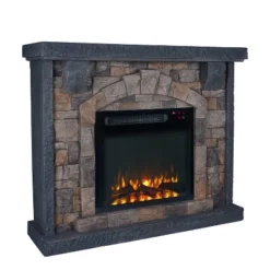 45" Freestanding Electric Fireplace Pewter - Home Essentials -Lush Living Store GUEST 4befec76 0711 4290 a4a3 c565718eeb28