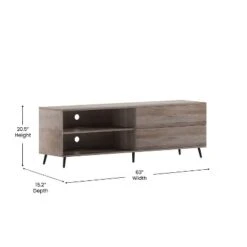 Merrick Lane Mid-Century Modern TV Stand With Adjustable Shelves And Two Drawers 15 Merrick Lane Mid-Century Modern TV Stand With Adjustable Shelves And Two Drawers -Lush Living Store GUEST 4bfa500b 689a 4dcd beef 5aba4a4d647c