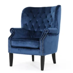 Tomlin New Velvet Club Chair - Christopher Knight Home -Lush Living Store GUEST 4cd368fe d954 4d68 b416 fe60b42d30d9