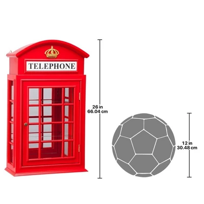 Design Toscano Piccadilly Circus British Telephone Booth Wall Curio Cabinet 7 Design Toscano Piccadilly Circus British Telephone Booth Wall Curio Cabinet - Image 5