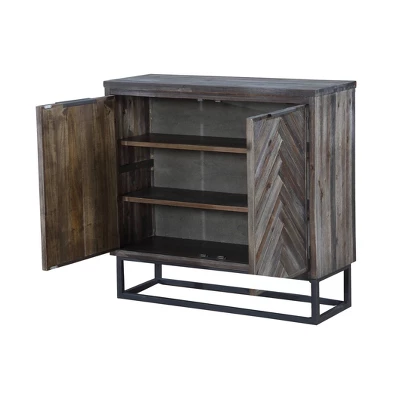 Alvara Court 2 Door Cabinet Brown - Treasure Trove Accents 4 Alvara Court 2 Door Cabinet Brown - Treasure Trove Accents - Image 2