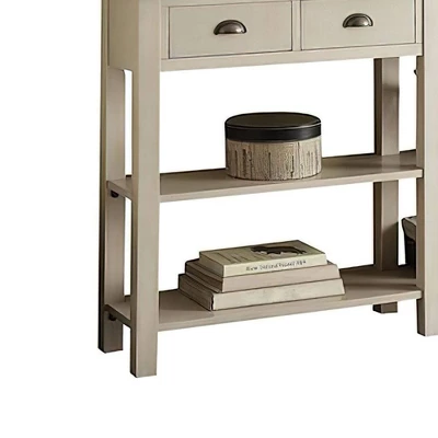 Console Table Cream - Acme Furniture 4 Console Table Cream - Acme Furniture - Image 2