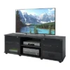 Flat Panel TV Stand For TVs Up To 64" Ravenwood Black - CorLiving