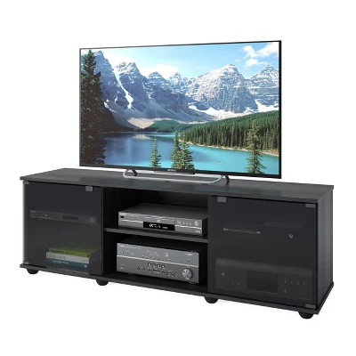 Flat Panel TV Stand For TVs Up To 64" Ravenwood Black - CorLiving 3 Flat Panel TV Stand For TVs Up To 64" Ravenwood Black - CorLiving