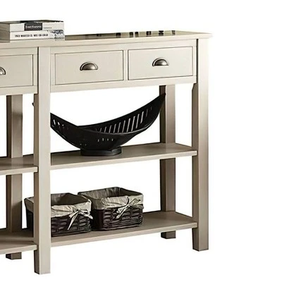 Console Table Cream - Acme Furniture 6 Console Table Cream - Acme Furniture - Image 4