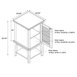 Damien Shutter Door Table White - Powell Company -Lush Living Store GUEST 4e93f003 92af 4d45 b4db ad9e8c6e52ce