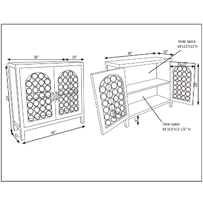 Creswell Console Brown - Powell 14 Creswell Console Brown - Powell - Image 12