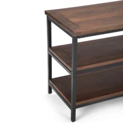 Rhonda Solid Mango Wood TV Stand For TVs Up To 66" Dark Cognac Brown - WyndenHall -Lush Living Store GUEST 4ff255b7 70c9 4981 9849 b6f6b232982e